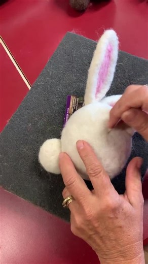 Bunny Needle Felting Kit, Alpaca Fiber, DIY Craft
