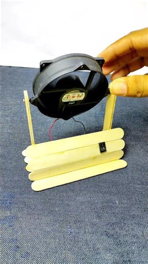 Super Powerful DIY Portable Fan #diy #fan #scienceexperiment