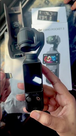 DJI OSMO POCKET 3 | MEMORY CARD INSTALLATION for Beginners 😍 #dji #djiosmopocket3 #camera #vlogging