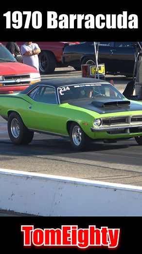 262K views · 9.5K reactions | 1970 Barracuda with a 440 Big Block at Hot Rod Drag Week. #Barracuda #DragWeek | TomEighty | Facebook