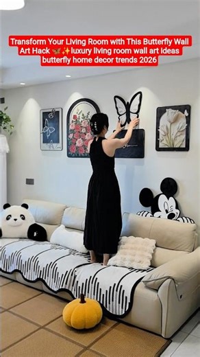 Butterflies for Your Walls? 🦋 DIY Aesthetic Room Decor Hack#homedecor #interiordesign #roommakeover