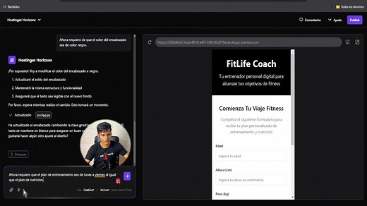 Hostinger Horizons ¿Cómo Crear una Aplicación Web? Tutorial 2025, parte 29 | DilmerLoayza19