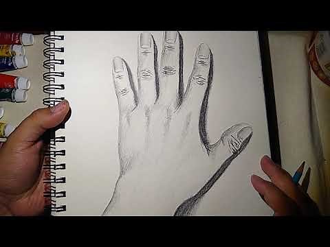 Cómo dibujar una MANO desde CERO realista de manera FACIL!y rapida--- How to draw hand VERY EASY!!!