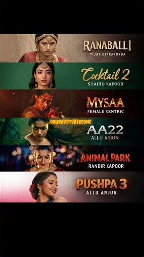 Rashamika mandhana upcoming movies #rashmikamandanna