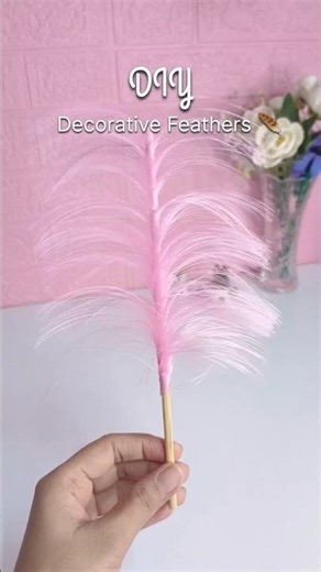 Decorative Feathers.🪶 #shorts #trending #trend #artandcraft #diycrafts #art #craft