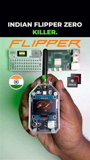 Stupid Techy on Instagram: "Indian Flipper Zero Killer! ESP32 S3 base Hacking Device - Root Kitten #reels #shorts #gadgets #tech"