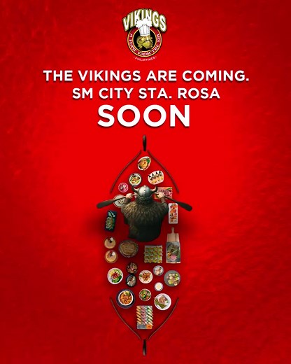 Sta. Rosa, you ready to FEAST? Vikings is coming in HOT. 🍴⚔️ Watch this space for updates and special promos! | Vikings Luxury Buffet, SM City Santa Rosa