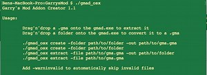 Gmad - Easy Addon Extractor - OSX - MacOS - Mac file