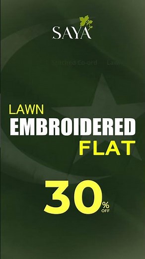 🇵🇰 SAYA Azadi Sale | Flat 30% & 50% Off + Flat Prices | Shop Now