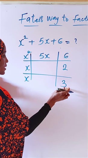 Factoring quadratics doesn’t have to be stressful 😏Watch this quick trick and solve in seconds #Math