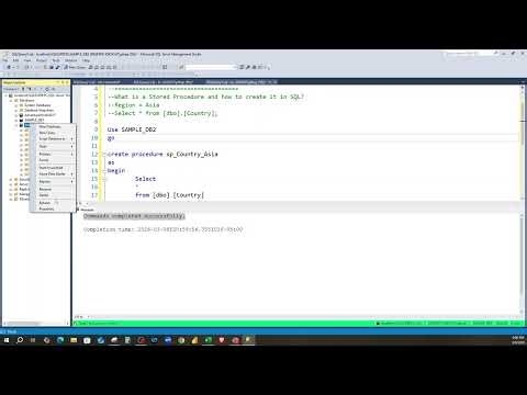 How to CREATE a STORED PROCEDURE in SQL