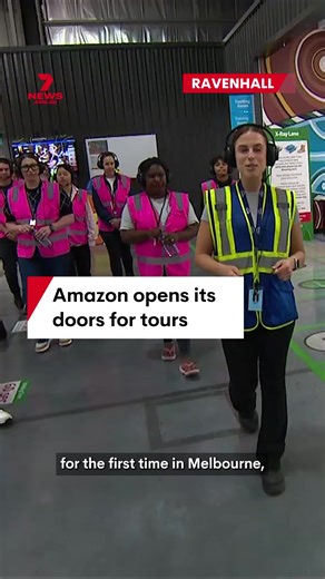 Retail giant Amazon is lifting the curtain on its massive warehousing operation in Melbourne’s west. For the first time, Victorians can go on a free tour of the Ravenhall centre, which is nearly double the size of the MCG and houses 600,000 items. #amazon #onlineshopping #tour #melbourne
