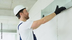 Ventilation system installation and repair service. Hvac technician at work