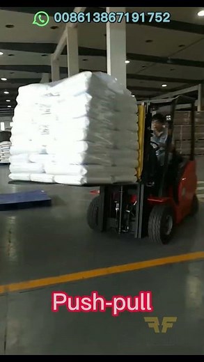 How does forklift push-pull attachment work? #pushpull #pushandpull #forkliftpushpullattachment