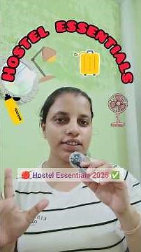 What to Carry to Hostel? 🎒 Top 22 Hostel Essentials You Need to Survive|#hostellife #collegelife