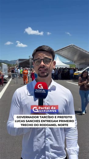 Portal de Guarulhos on Instagram: "O RODOANEL ESTÁ PRONTO! 🛣️ O governador de São Paulo, Tarcísio de Freitas, e o prefeito de Guarulhos, Lucas Sanches, entregaram há pouco o primeiro trecho do Rodoanel Norte, marcando o fim de uma espera de mais de 20 anos por uma das obras mais importantes de mobilidade da Grande São Paulo. O Portal de Guarulhos esteve no local e acompanhou a cerimônia de entrega, que oficializou a liberação do trecho que liga as rodovias Presidente Dutra e Fernão Dias. A nova