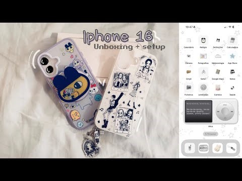 🫧 Iphone 16 🤍 Unboxing and Setup ⚙️