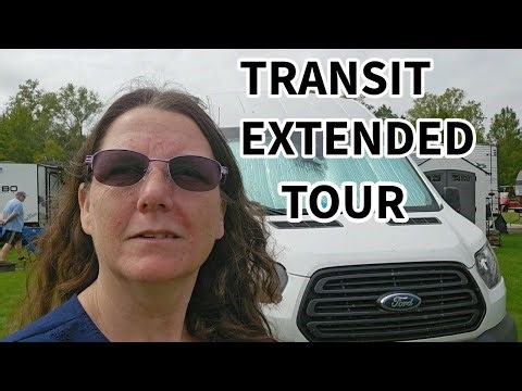 2019 Ford Transit Extended Wheelbase Storage Hacks, Solar & Cozy Design