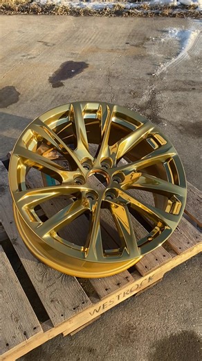 Trans Gold Powder Coating on Chrome: A Stunning Transformation