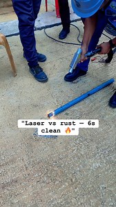 8.5K views · 22 reactions | "Watch a laser strip rust off a steel tube — 6s demo" #LaserCleaning #RustRemoval #IndustrialMaintenance #PowerPlant #Shorts #Engineering Mechanical | Power Plant Team | Facebook