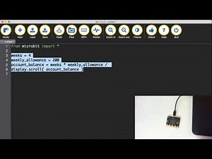 Microbit lesson 3 variables and numbers