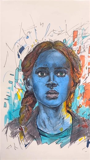Drawing Max from stranger things #art #drawing #pinterest #netflix @NailaDOUMBIA-k5b
