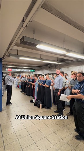 "Harmonies echo through the underground! 🎶💫 A choir's soulful voices bring Union Square Subway to life, making daily commutes a little brighter 🎵 #thingstodoinnewyork #newyorkcity #discovernewyork #unionsquarepark | Discover New York