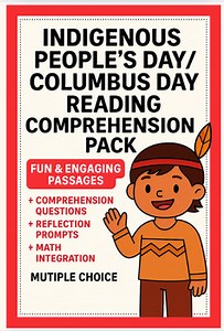 Indigenous People's Day & Columbus Day Reading Comprehension Activities