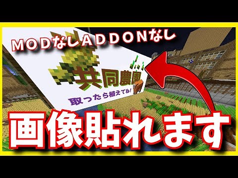 【統合版&JAVA版】マインクラフトで好きな画像をノーマルで貼れる！？やり方解説！