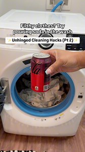 Got filthy clothes? Try pouring soda in the wash for a surprising clean boost!🧼✨ Don’t miss what’s next, it gets even better.😮 #unhingedhacks #weirdbutitworks #cleaninghacks #laundrytips #cleanclothes #facebookclean #cleanhouse #cleanroutine #coke | Homeaglow
