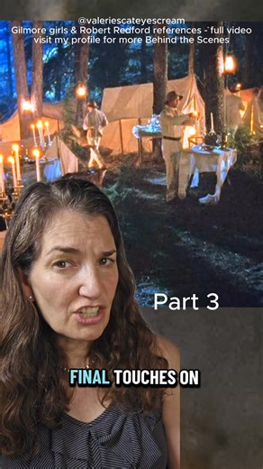 Gilmore girls & Robert Redford references P3 Did you notice it? was it meant to be there and why was it there? visit my profile for more fun facts and full videos from behind the scenes https://www.facebook.com/valeriescateyescream/ Hi, I'm Valerie Campbell. I was the key set costumer on Gilmore girls and costume supervisor for AYITL. Feel free to ask me a good question you think I might not have covered and I'll do my best to answer #behindthescenes for #gilmoregirls #valeriescateyescream #robe