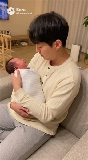 조용한 방 안, 가장 큰 변화 #sora2 #baby #cute #ai #아기 #cutebaby #film #smile #love