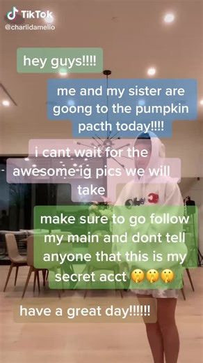 hey guys yes it's charli don't tell anyone it's me go follow my main@charlidamelio and blow me up!! #fyp #foryou #foryoupage