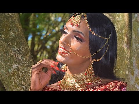 Boy became a bride- Portraits #bride #lehenga # crossdressing #makeup # transformation #boytogirl