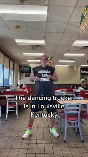 Dancing Trucker in Louisville Kentucky
