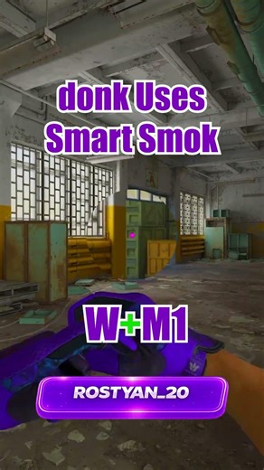 donk Uses Smart Smoke NEW Cache CS2 #cs2 #csgo #faceit