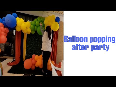 Popping Balloons After Party | No Mess | After Party Clean Up | Lenz Party Events