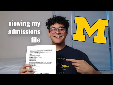 READING MY UMICH ADMISSIONS FILE + stats, essays, & tutorial