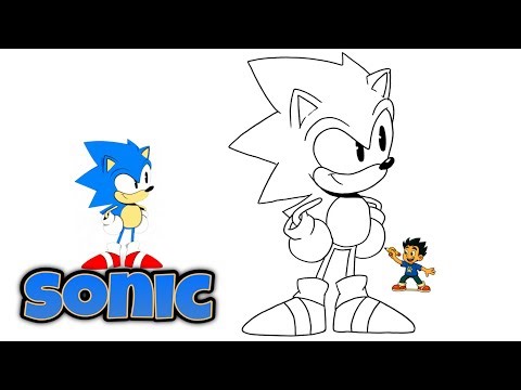 How to Draw Sonic the Hedgehog #4 #sonic #sonicthehedgehog #drawingvideo #sonicdrawing