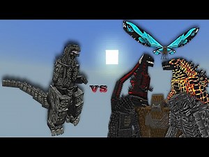 Godzilla Minus One (Endo Skeleton) vs Shin Godzilla, Monsterverse | Minecraft Bedrock | Mob Battle