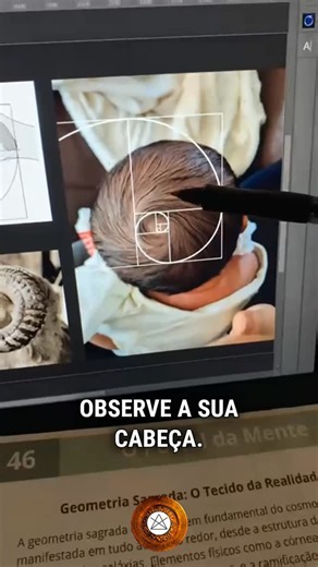 O Portal da Mente on Instagram: "Observe a sua cabeça. Existe ali uma espiral. Essa espiral segue a sequência de Fibonacci, um padrão que surge dos campos magnéticos em rotação. Se você pudesse observar esse campo eletromagnético de cima, veria uma forma conhecida: o Lótus da Vida. Essa espiral não está só em você. Ela aparece em toda a natureza. Porque tudo nasce de átomos eletromagnéticos em movimento. É por isso que você tem uma anatomia. Porque, em essência, você é um grande átomo organizado