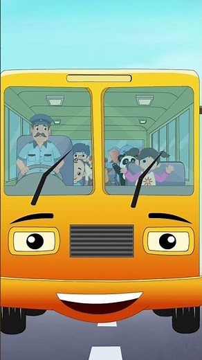 Wheels On The Bus | Song | With Animals | @ZingyKidz Nursery Rhymes