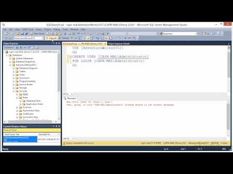 Microsoft SQL Server 70-462 Tutorial | Creating Database Users