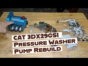 CAT 3DX29GSI Pressure Washer Pump Rebuild