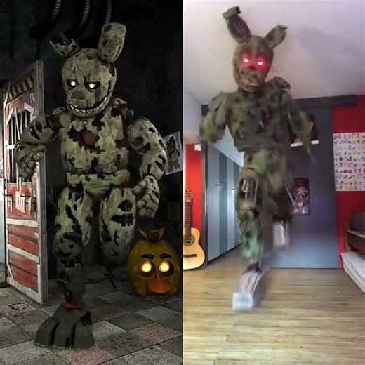 Springtrap dancing (FNaF Animation & Cosplay)