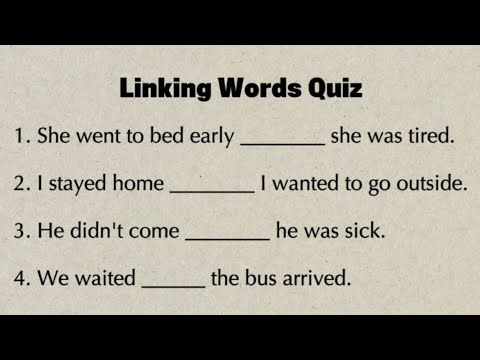 Linking Words Quiz | Master Because, Although, While, Until & When • Improve Your English Grammar!