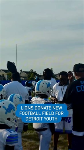 The Boys & Girls Club of Southeastern Michigan’s location on Joy Road just scored big thanks to the Detroit Lions, who donated a brand-new football field dedicated to giving kids a safe, inspiring place to play. Read more: themetrodetroitnews.com/lions-donate-new-football-field-for-detroit-youth/ | Metro Detroit News