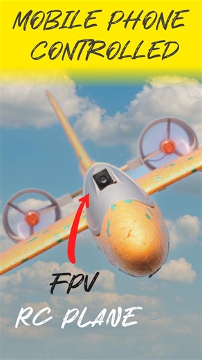 DIY Mobile Phone Controlled FPV RC Airplane #fpv #rcplane #esp32