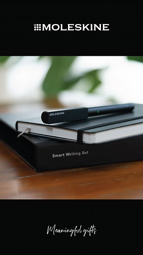 @moleskine on Instagram: "GIFT MOLESKINE: The magical Smart Writing Set Give the gift of infinite creativity and mind blowing productivity this holiday season. The most powerful @Moleskine notebook ever allows you to send emails directly from paper, instantly digitize notes, record audio, create offline and more. Learn more at moleskine.com/smart #Moleskine #MoleskineGifts #MoleskineSmart #SmartWritingSet"