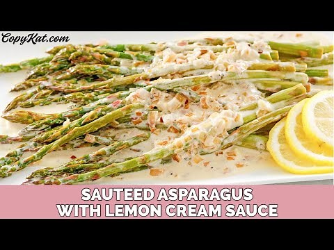 Asparagus with Lemon Cream Sauce
